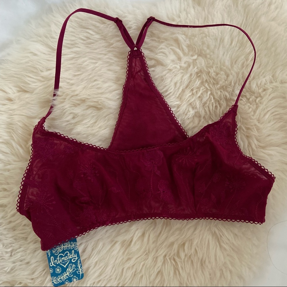 NWT Free People Intimately Lace Racerback Bralette Size Small
